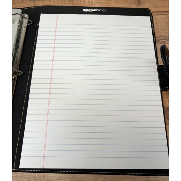 Professional Faux Leather 3-Ring Binder Portfolio Organizer With Tab Dividers - Picture 6 of 6